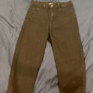 Black skinny jeans high rise